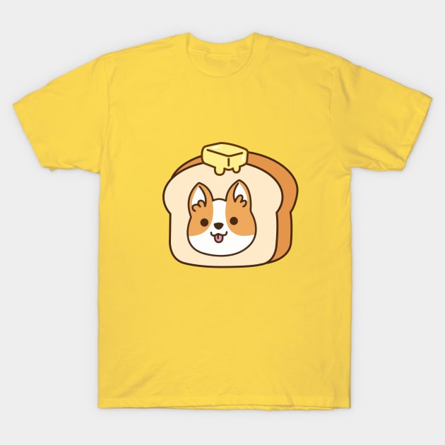 Corgi Bread with Butter T-Shirt by mintcorner